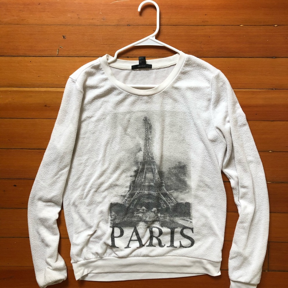 Cozy Women’s Paris Eiffel Tower Sweater Forever21